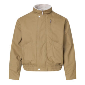 Men’s Fleece-Lined Stand Collar Jacket | Winter Warm Workwear Short Coat