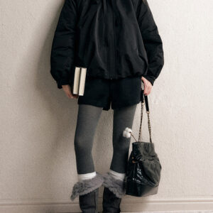 Women’s Fur Collar Padded Jacket | Short Length | Relaxed Fit | Tie-Front Detail | Warm Casual Outerwear