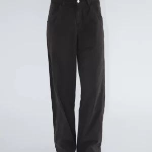 Women’s High-Waist Straight Leg Pants | Relaxed Fit Minimalist Long Trousers