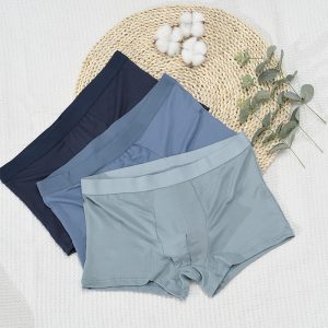 Men’s Breathable Boxer Briefs 3-Pack | Lightweight Stretch Underwear | Solid Color Comfortable Men’s Underwear Set
